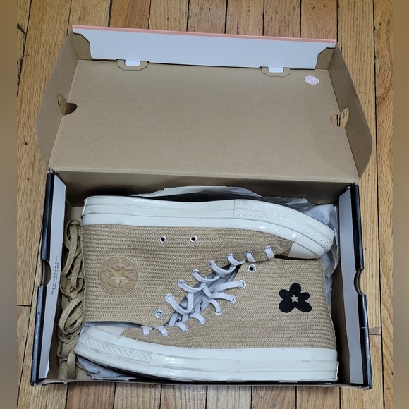 Converse Golf Le Fleur High Top Wheat US 10.5 - Picture 5 of 9